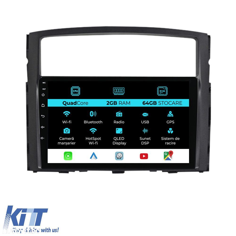 Navigatie Dedicata Mitsubishi Pajero (2006 - 2018), 9 Inch, 2Gb Ram, 6 - 1