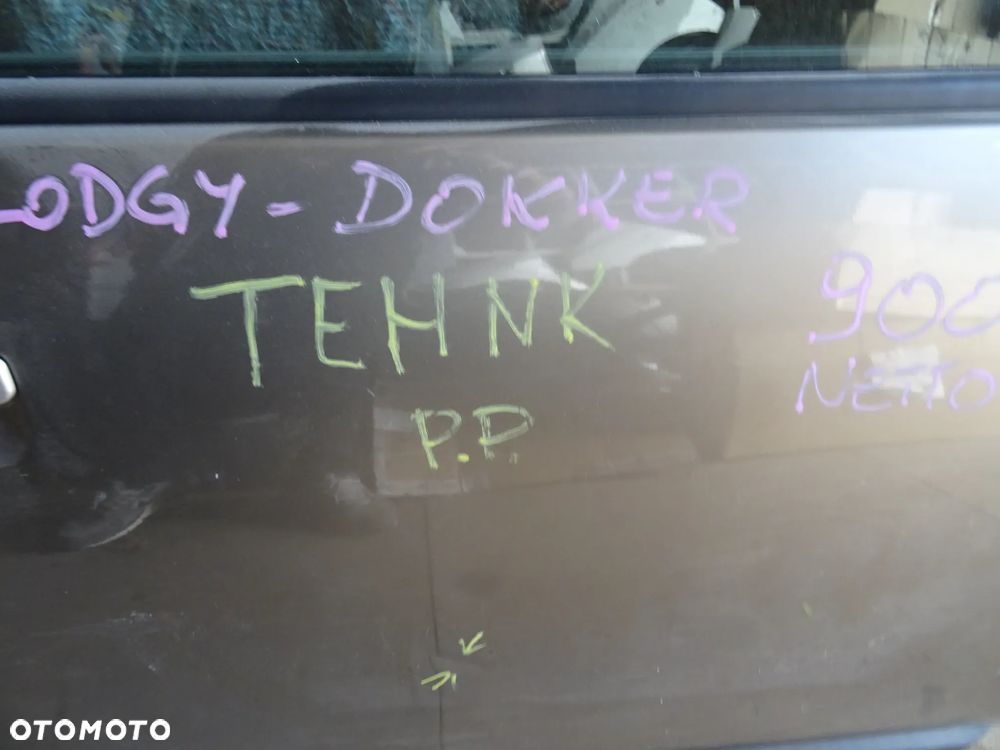 DACIA LODGY DOKKER DRZWI PRAWE TEHNK KOMPLETNE CZESCI ROZNE PYTAC - 6