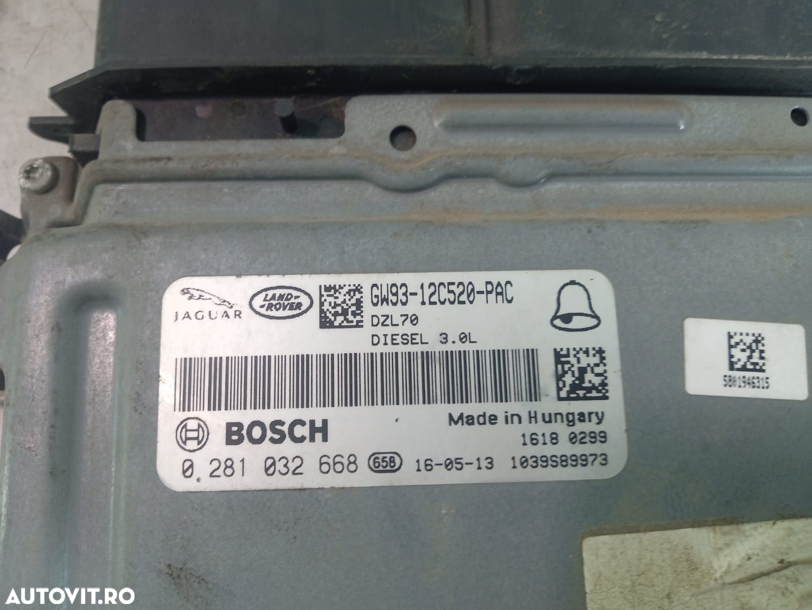 Calculator motor ecu Gw9312c520pac 3.0  tdv6 Land Rover Range Rover S - 3