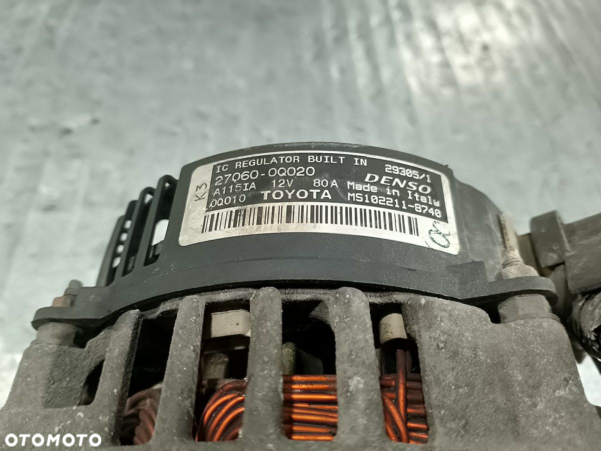 ALTERNATOR CITROEN C1 1.0 BENZYNA MS102211-8740  A115IA - 2