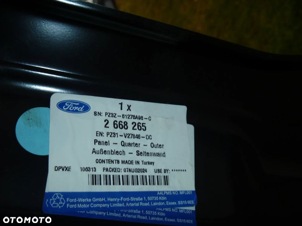 FORD TRANSIT CUSTOM MK2 2024-2025 PRÓG SŁUPKI RAMA DACHU NOWY ORYGINAŁ PZ3Z-61278A96-C - 5