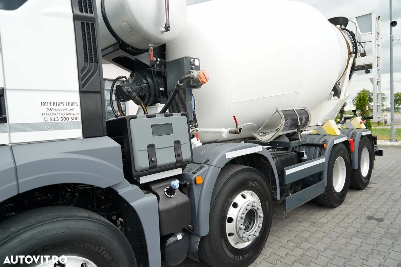 MAN TGS 32.470 / 8X4 / BETONIERĂ / 9 M3 / CIFA / JANTE DIN ALIAJ / EURO 6 / CONTRACT DE SERVICE POST-SERVICE - 9