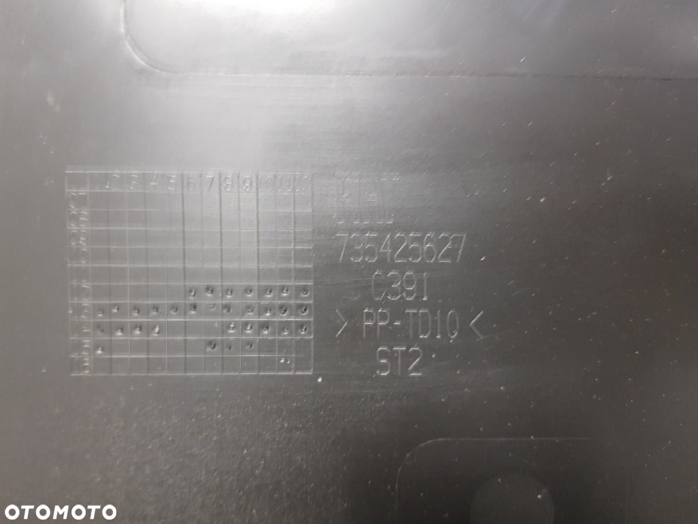 FABRYCZNIE NOWY ORYGINALNY ZDERZAK TYLNY TYŁ FIAT 500 07-15 3xPDC  735425627 - 9