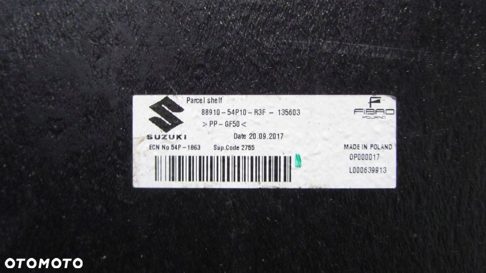 SUZUKI VITARA III PÓLKA BAGAŻNIKA 88910-54P10 14- - 3