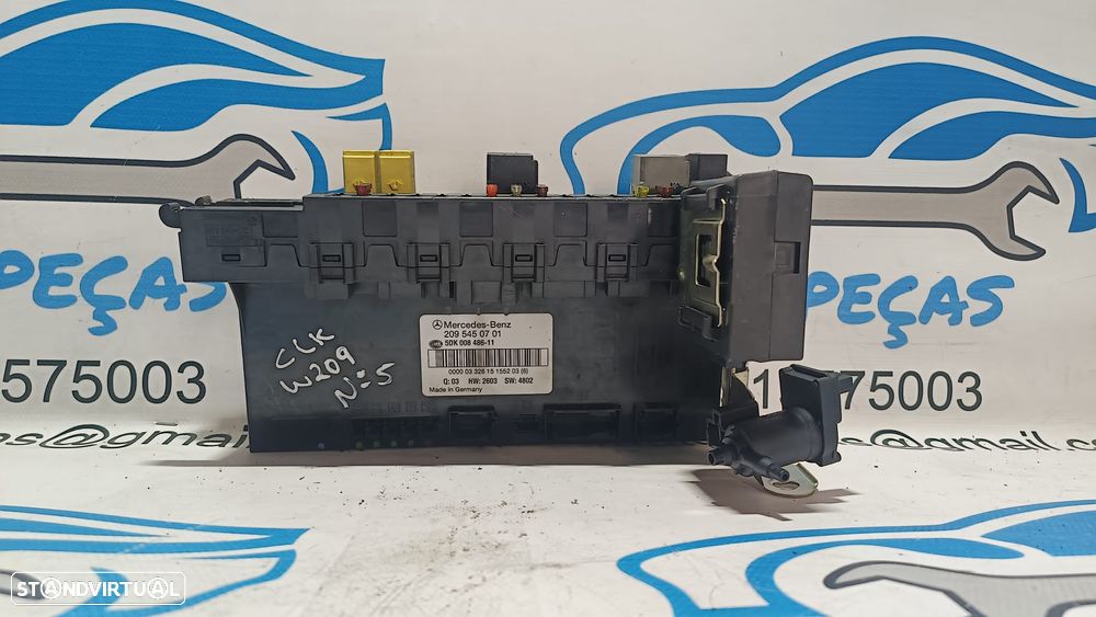 TAMPA CAIXA FUSIVEIS TAMPA PAINEL COMANDO CONTROLO SAM MERCEDES BENZ CLASS CLK C209 W209 A2095450701 2095450701 5DK00848611 5DK008486 COUPE CL203 CLC CLASS E W211 E220 CLASS C W203 - 1