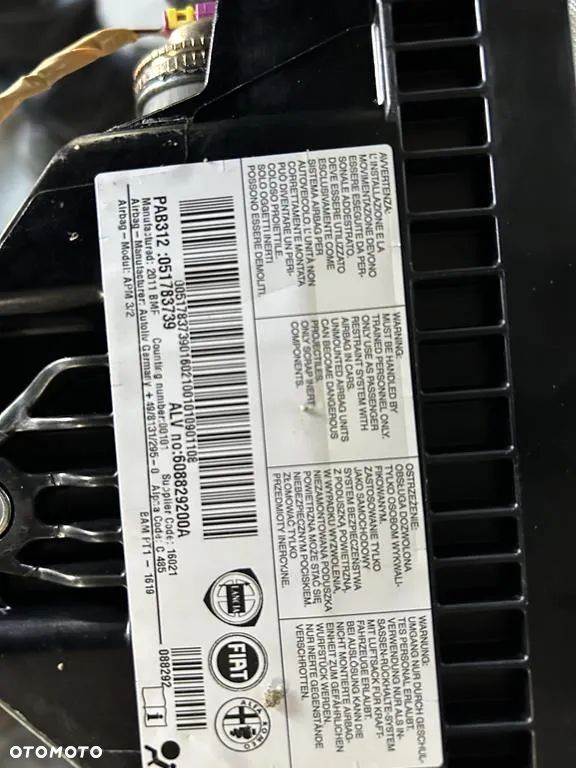kokpit deska konsola poduszka Airbag komplet Fiat 500 - 12