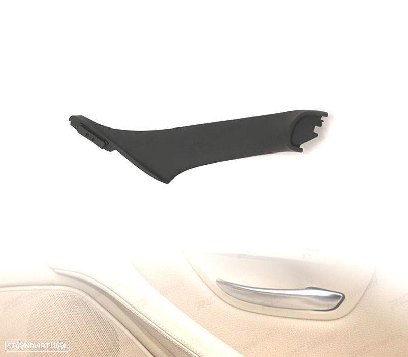 PUXADOR DE PAINEL DE PORTA DIREITO PARA BMW SERIE 5 F10 F11 F18 PRETO - 2