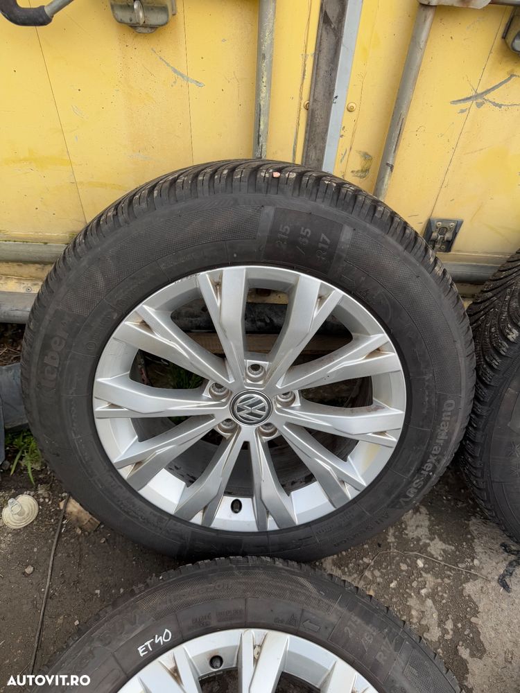 Jante aliaj VW TIGUAN an 2017   cu cauciucuri allseason 215/65R17 cod janta 5NA601025 - 5