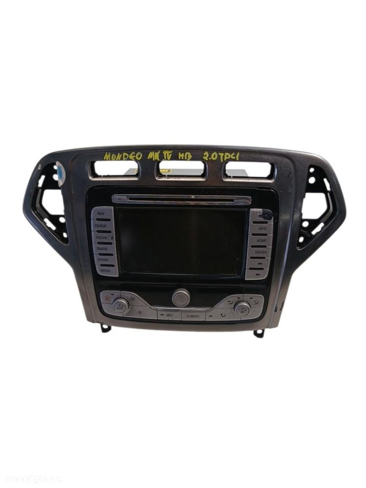 RADIO CD NAWIGACJA PANEL KLIMATYZACJI FORD MONDEO MK4 BEZ KODU - 1