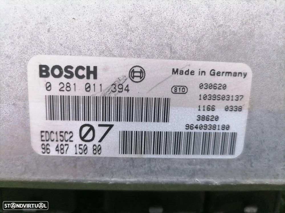 CENTRALINA MOTOR UCE CITROEN C5 I 2004 -9648715080 - 4