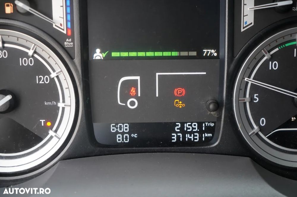 DAF CF 290 / 4X2 / SOLO / CORTINĂ 8M / HALOGEN DHOLLANDIA / PODEA REZISTENTĂ / EURO 6 - 39