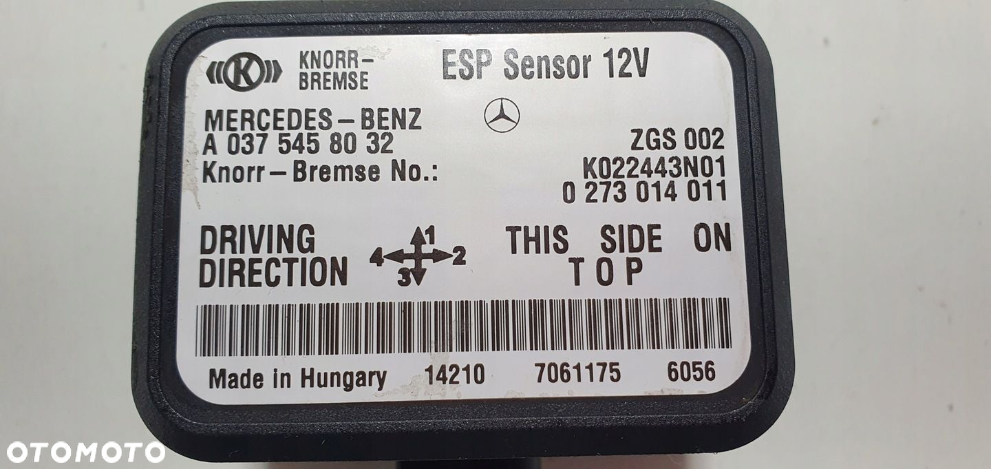 Czujnik Sensor ESP Mercedes Actros MP 4 A0375458032 - 4