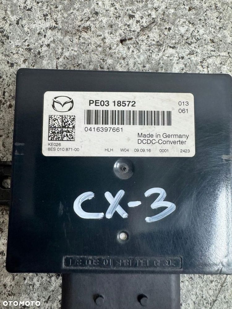 MODUŁ STEROWNIK NAPIĘCIA MAZDA CX3 CX-3 2015-2020 PE03 18572 - 2