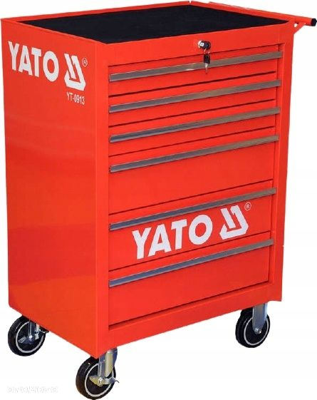 YATO WÓZEK SZAFKA SERWISOWA NARZĘDZIOWA WARSZTATOWA YT-0913 6 SZUFLAD - 3