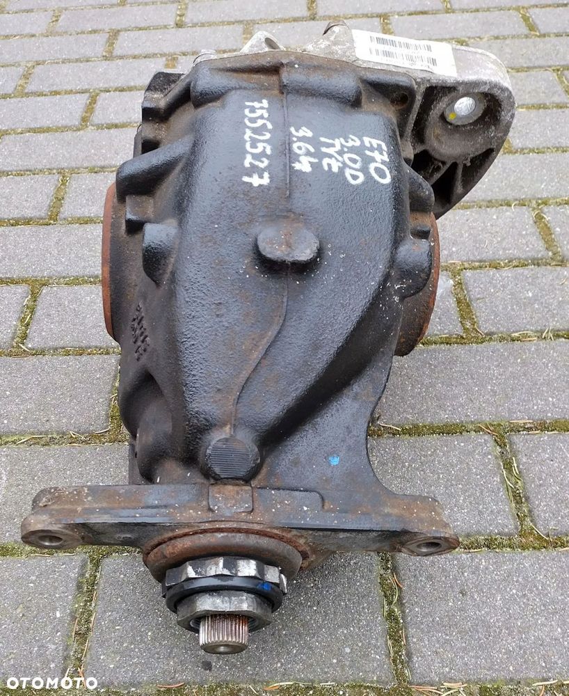 bmw x5 e70 3.0 diesel most tylny dyferencjaŁ 7552527 3.64 oryg - 5