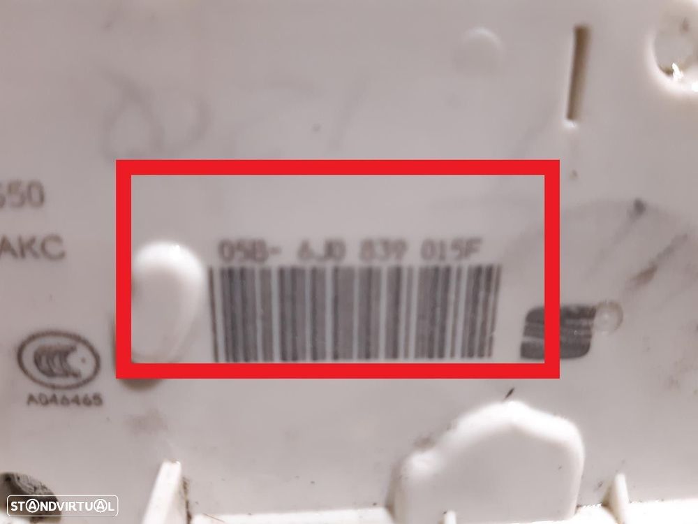 FECHADURA PORTA TRASEIRA ESQUERDA SEAT IBIZA IV 2014 -6J0839015F - 3