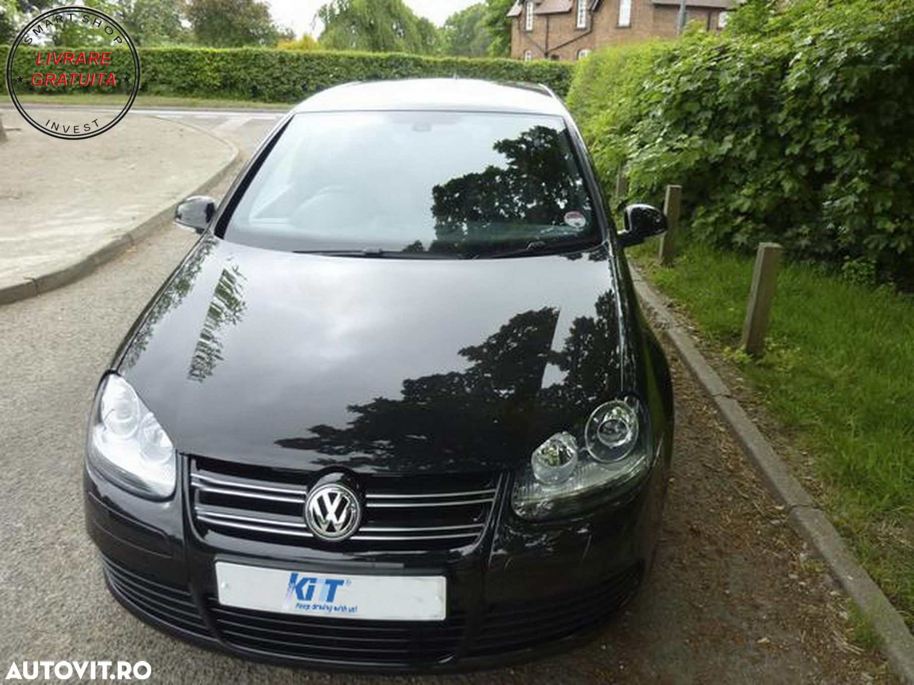 Grila Centrala VW Golf 5 V (2003-2008) Negru R32 Design- livrare gratuita - 7