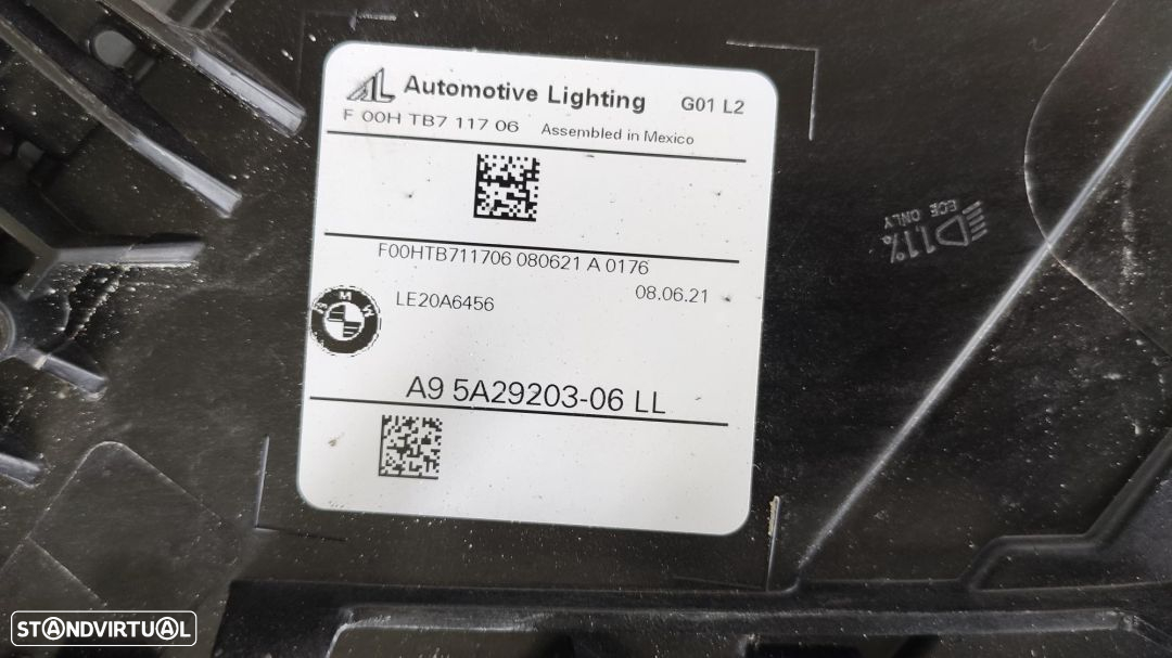 conjunto de faróis Full Led BMW G01 X3 + G02 x4 lci - 21