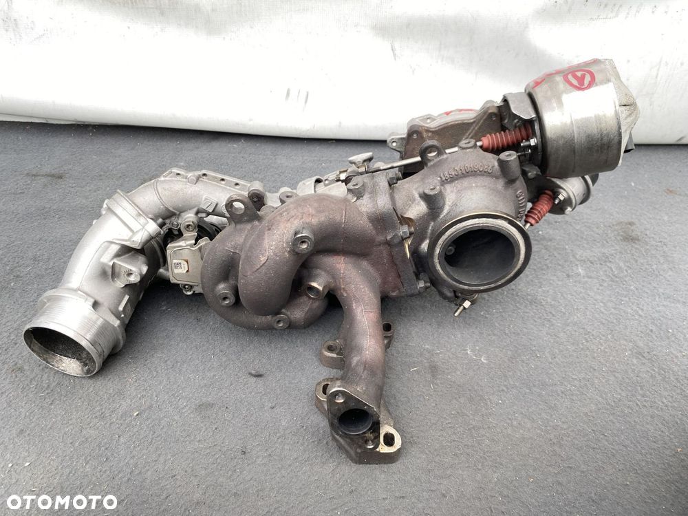 VW TRANSPORTER T6.1 2.0 TDI 19- TURBINA BI-TURBO DEMONTAŻ ORYG 18509700024 - 9