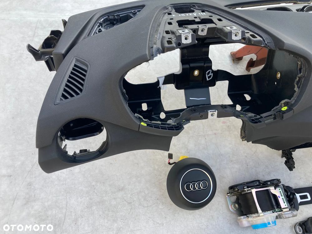 AUDI TT 8S TTS TTRS COUPE CABRIO ROADSTER DESKA KONSOLA KOKPIT PULPIT PÓŁKA PARAPET PODUSZKI POWIETRZNE KIEROWCY PASAŻERA PODUSZKA POWIETRZNA AIRBAG SRS PODUSZKA POWIETRZNA KIEROWCY PASAŻERA PASY PAS wymiana od ręki Raz2 !!! - 5