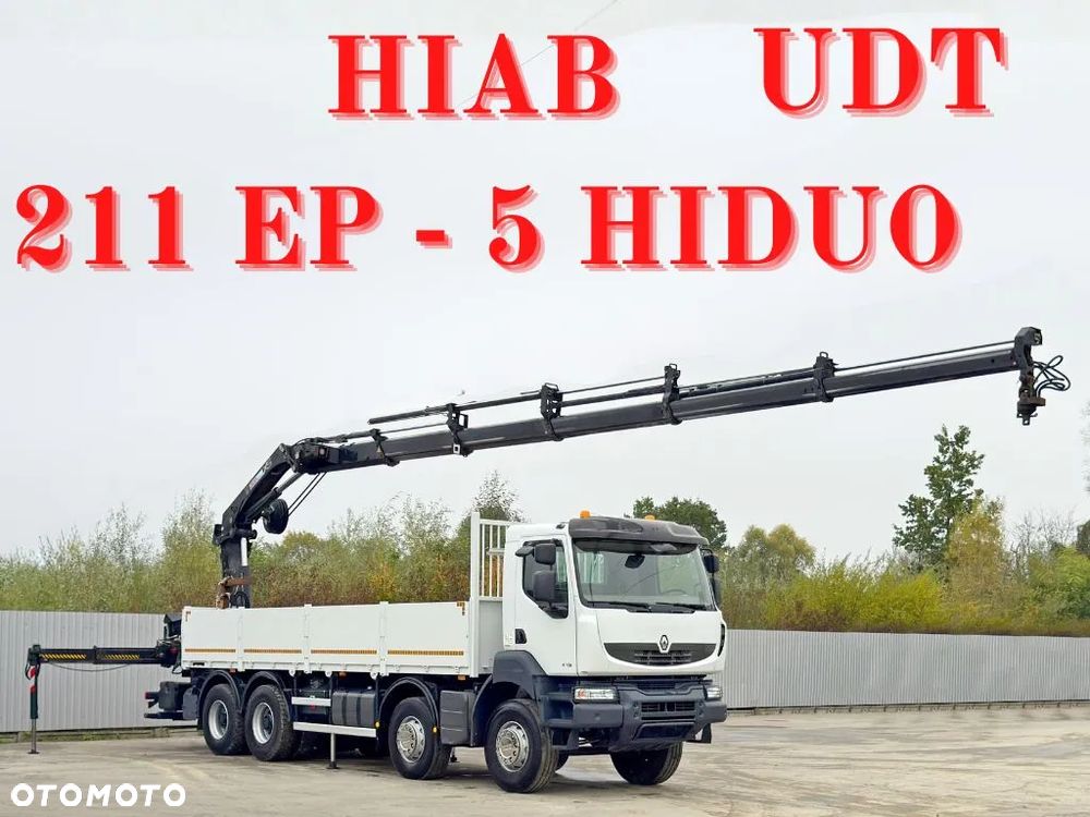 Renault Kerax 430 DXI * HIAB 211 EP-5 HIDUO + PILOT * 8x4
