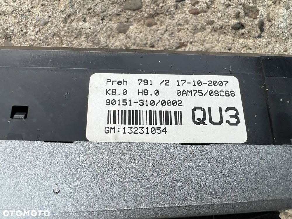Radio GM Dekor wyświetlacz panel klimatyzacji Opel Zafira B Srebrne Złote lub Czarne - 5