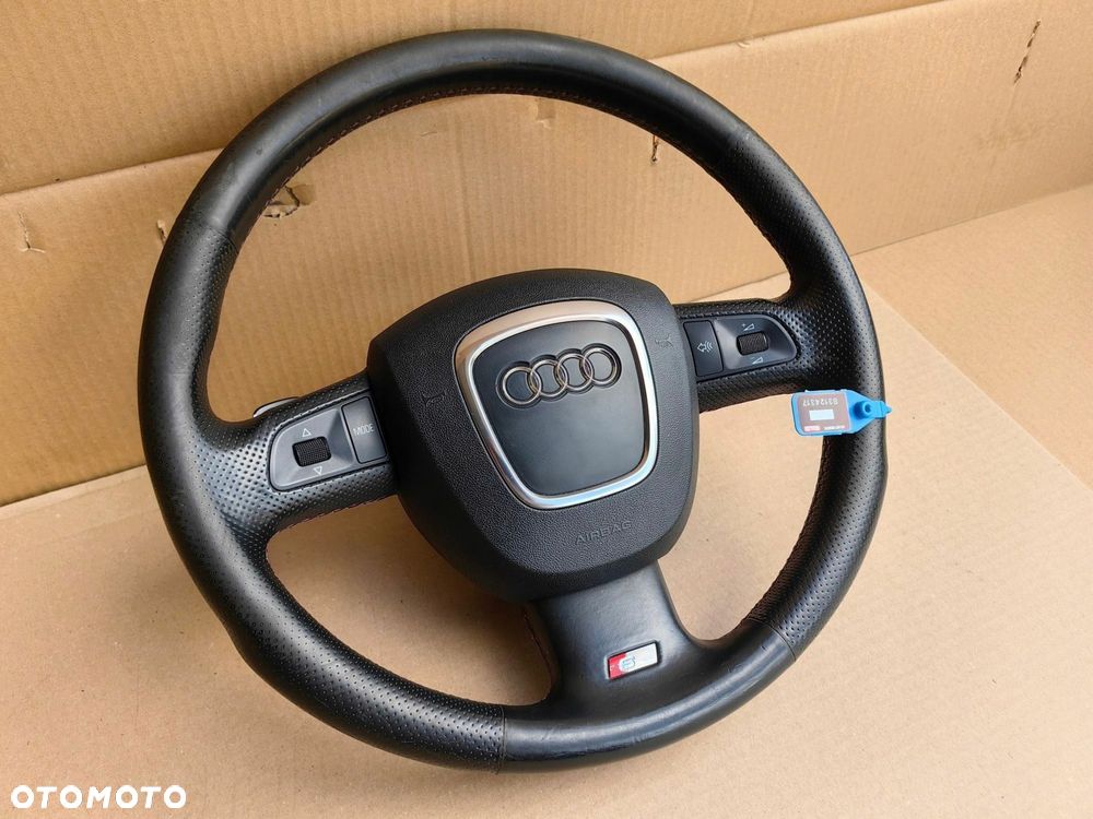 Kierownica z poduszką AUDI A4 B7 B8 A6 C6 S-LINE multifunkcja łopatki - 2