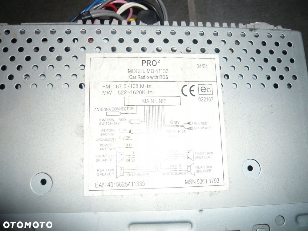 radio cd md41133 medion - 2