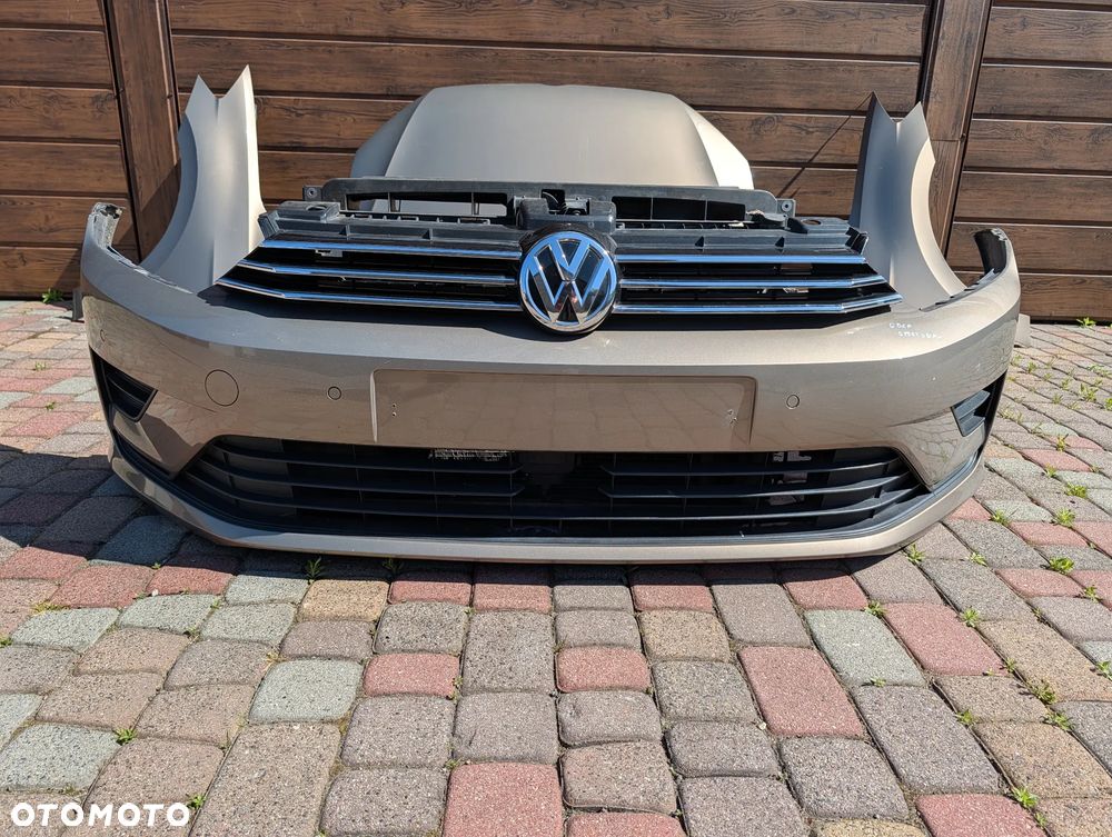 ZDERZAK PAS PRZEDNI MASKA BŁOTNIK PRZÓD VW GOLF SPORTSVAN 1.6 TDI 14' LC1Y RADAR PDC - 2