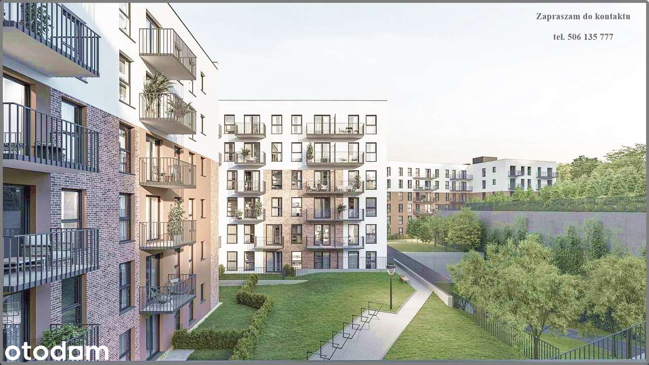 4 pok. z ogródkiem 60m . Do odbioru. Świetna komunikacja