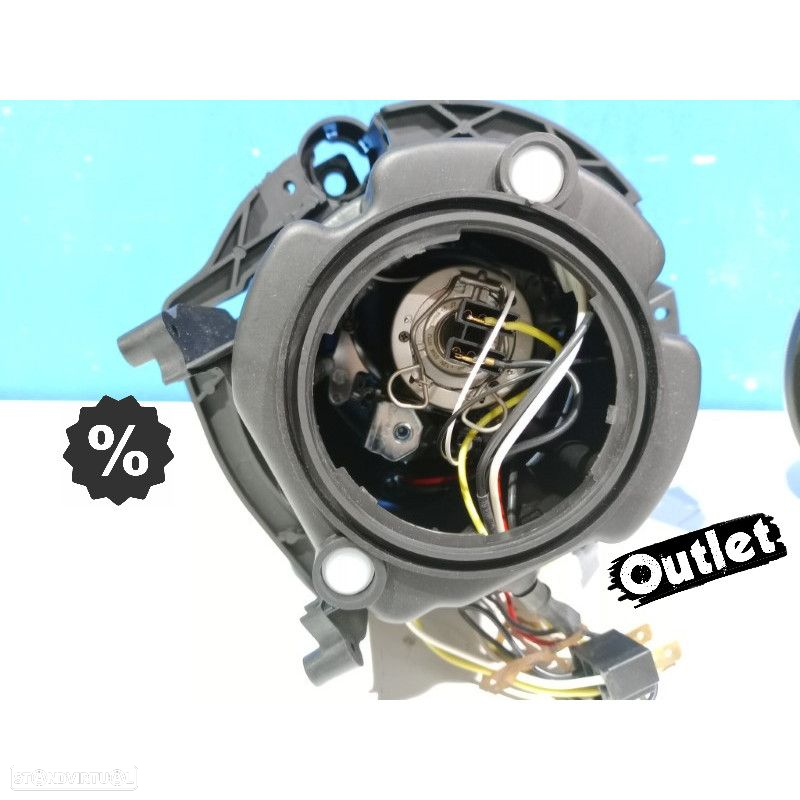 R145703C1 FARÓIS COM PROJETOR MERCEDES G W461 W463 89- FUNDO PRETO LOOK AMG G65 - 4