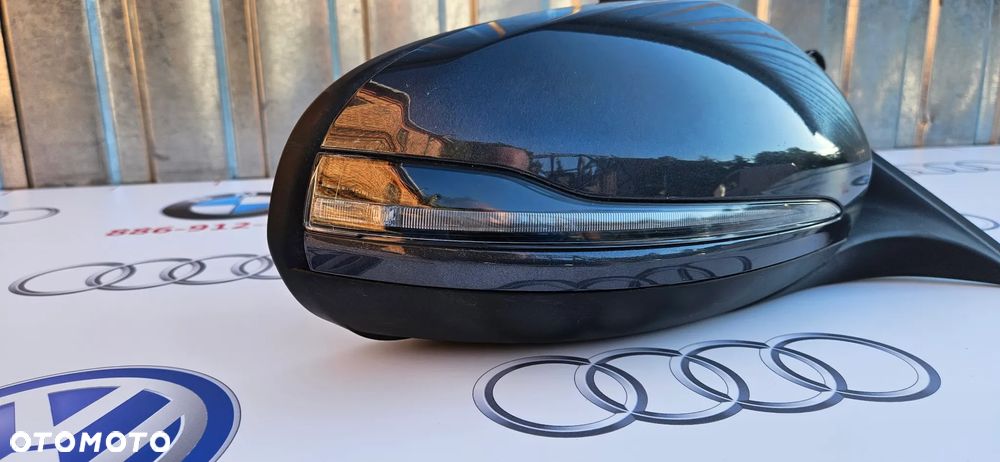 Mercedes C Klasa W205 Lusterko Prawe Kierowcy 7+7 KOLOR 755 fotochrom składane - 7