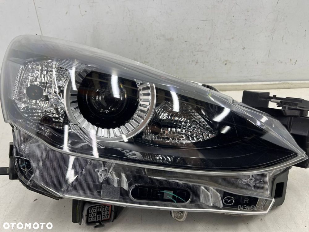 Lampa reflektor Mazda 2 III LIFT DJ DL 2019r.- PRAWA przednia LED prawy przód 13 pin d43n-51030 - 5