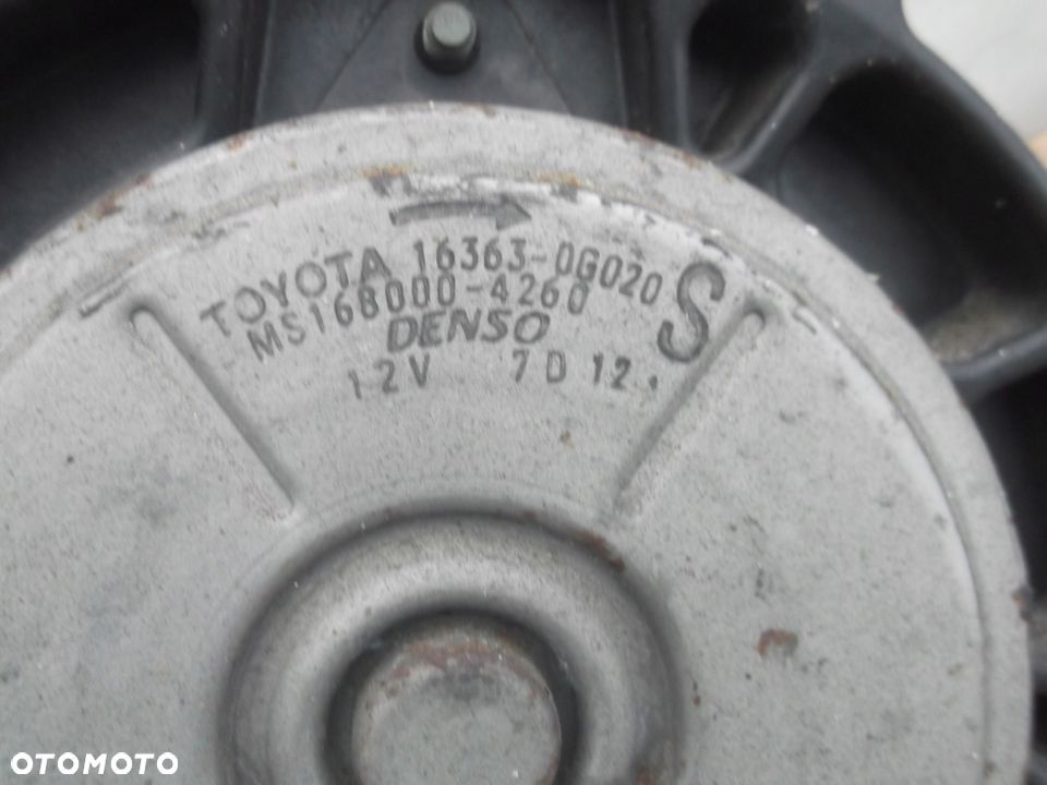 TOYOTA COROLLA E12 WENTYLATOR WENTYLATORY OBUDOWA CHŁODNICY 2.0 D4D - 4