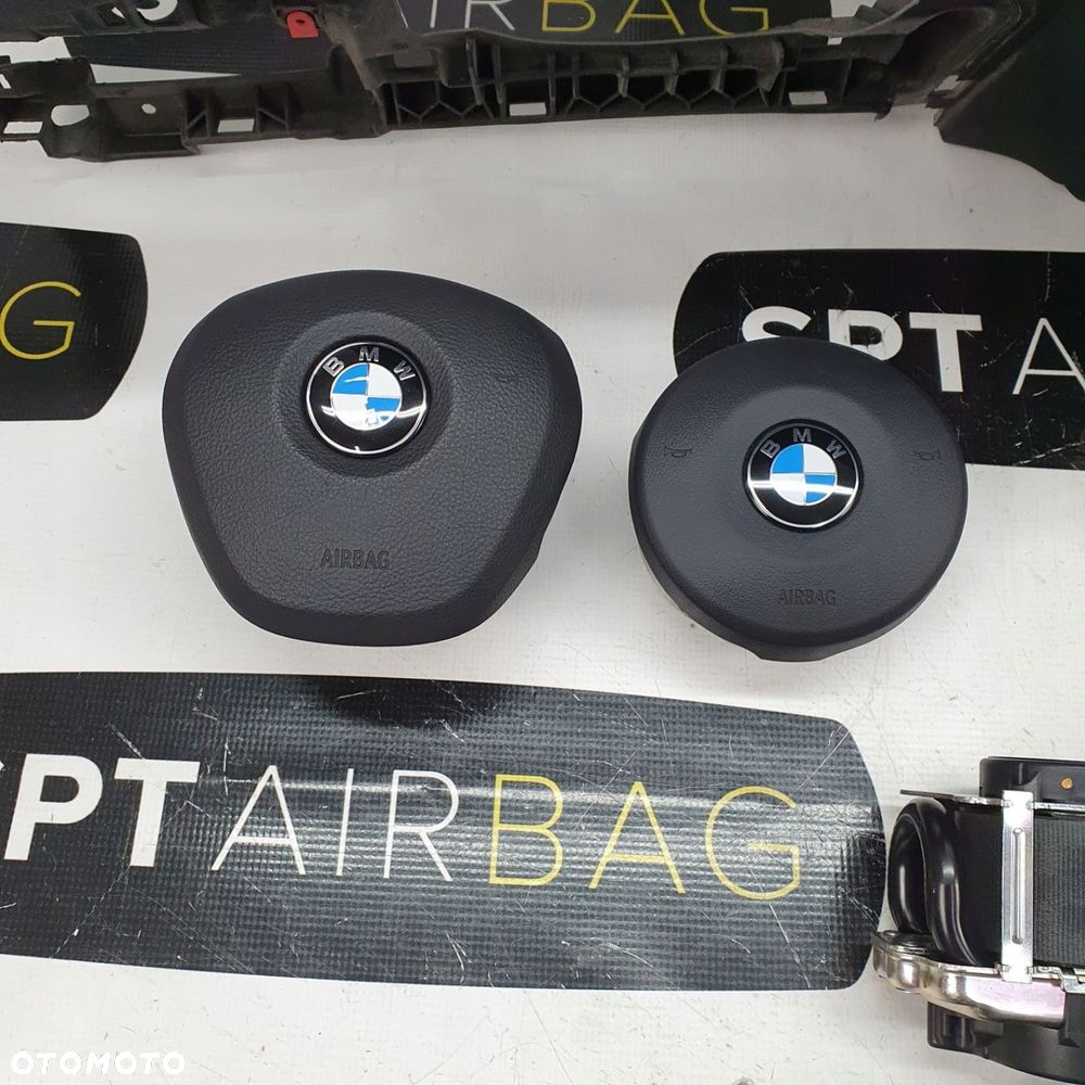 BMW X1 F48 DESKA ROZDZIELCZA KONSOLA KOKPIT PULPIT PODUSZKI AIRBAG AIR BAG PASY KIT SET - 6