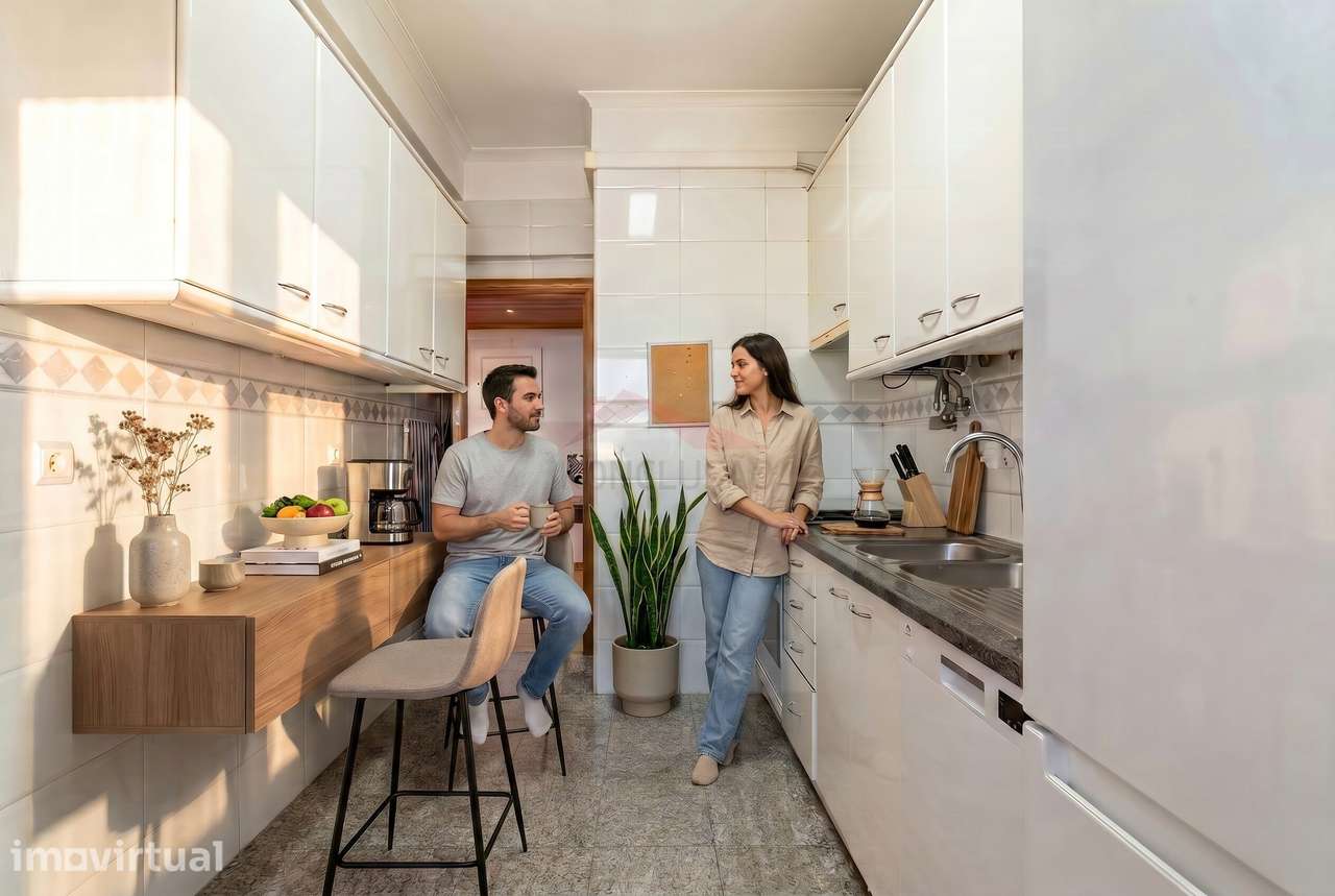 Apartamento T3 com Vista rio, estacionamento e arrecadação - Calçad... - Grande imagem: 3/30