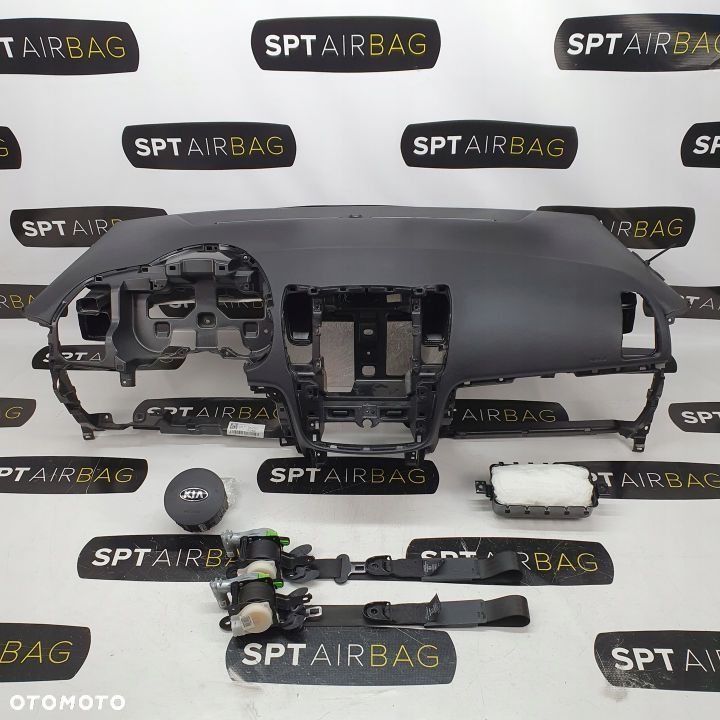 KIA VENGA DESKA ROZDZIELCZA KONSOLA KOKPIT PULPIT PODUSZKI AIRBAG AIR BAG PASY KIT SET - 1