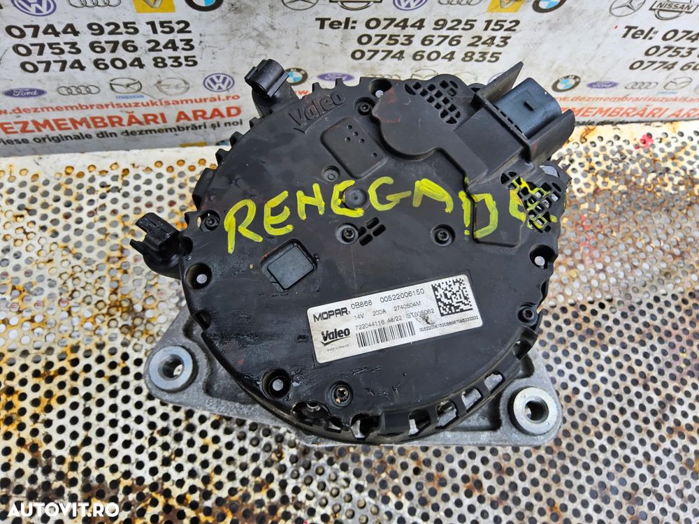Alternator jeep 1.5 alfa Romeo 1.5 hibrid cod 00522006150 compass Renegade Tonale hybrid - 2