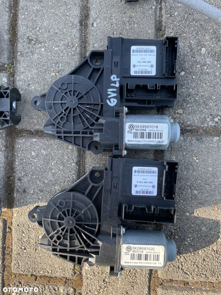 VW GOLF VI PODNOŚNIK SZYBY SZYBA SILNICZEK ZAMEK INSTALACJA klamka tapicerka LEWY PRAWY PRZÓD - 5