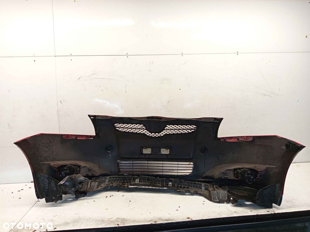 ^ ZDERZAK PRZÓD PRZEDNI DO TOYOTA AURIS I 1 3J6 CZERWONY HALOGENY - 5