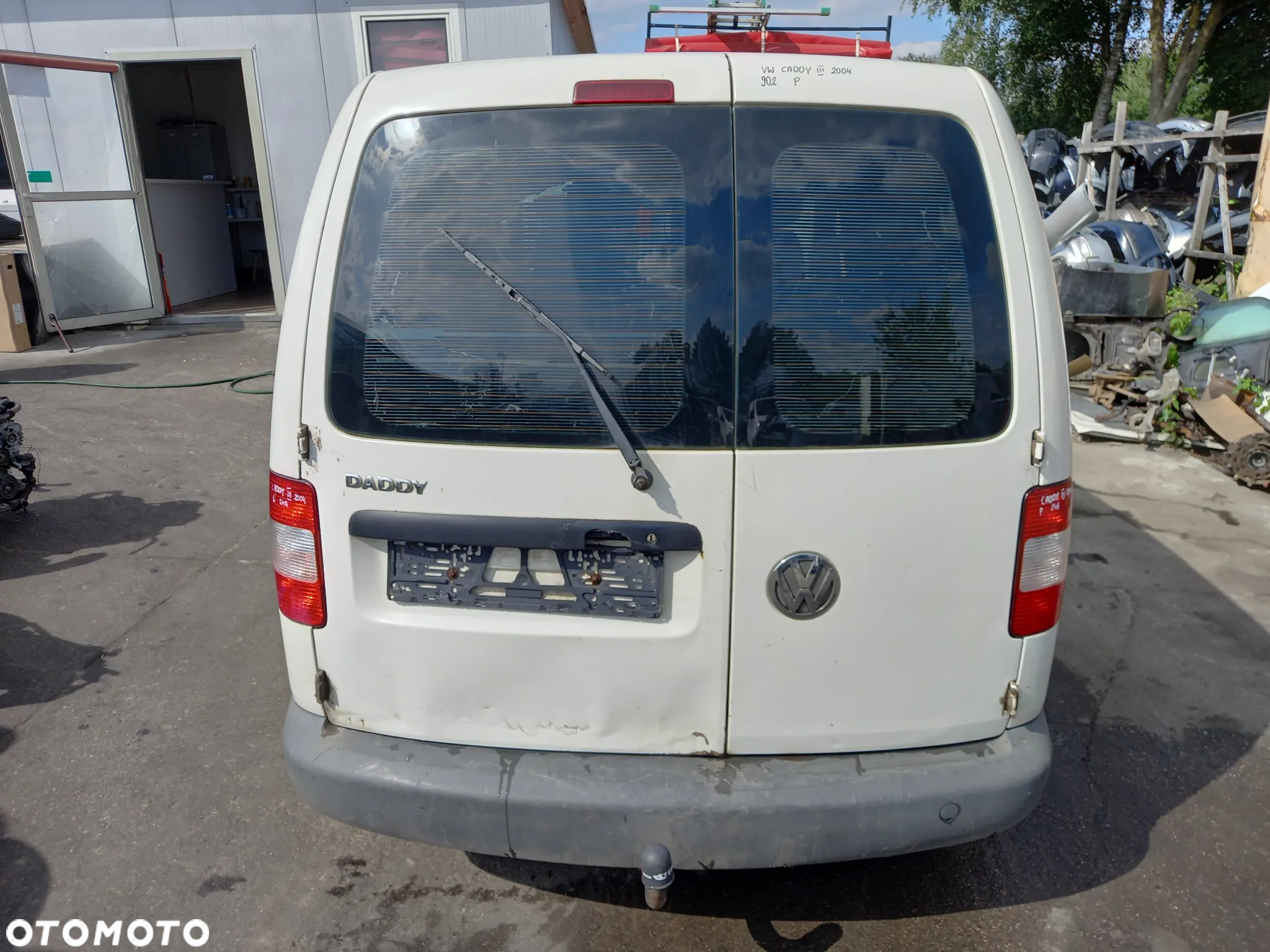 VW CADDY III DRZWI PRAWY TYŁ PRAWE TYLNE Z KLAPY BAGAŻNIKA KLAPA 902 - 14