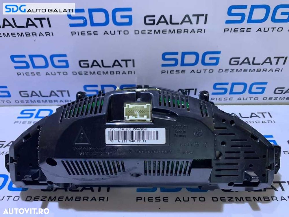 Ceas Ceasuri Bord Complete Mercedes W211 E Class 2002 - 2009 Cod A2115407711 [B2992] - 5