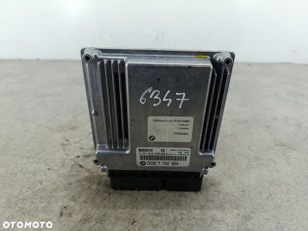 KOMPUTER, STEROWNIK BMW 3 E46 FL 7792024 0281010565  BOSCH 2.0 D - 1