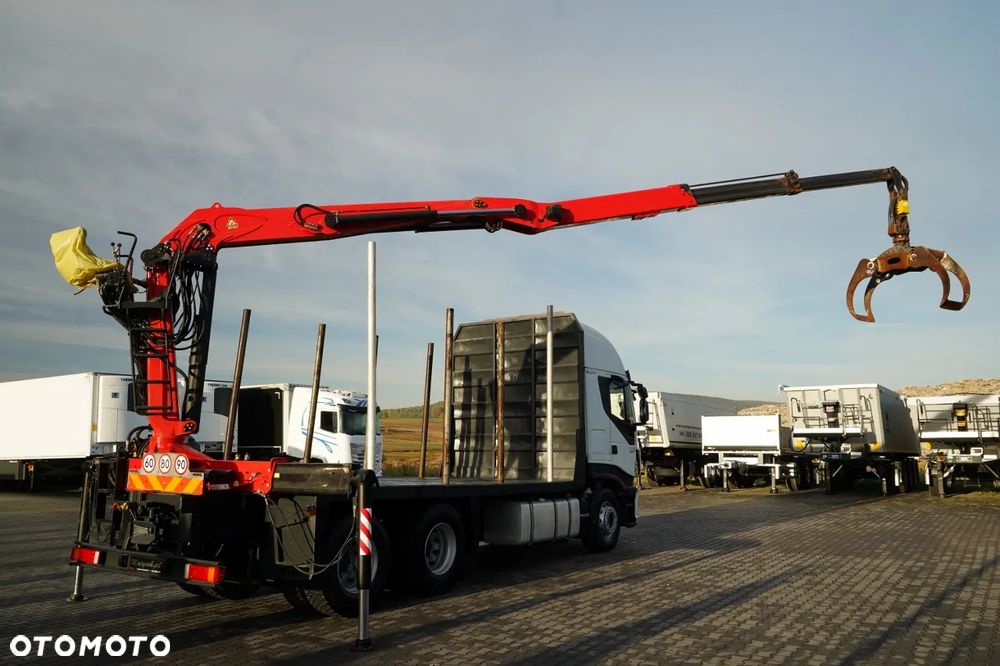 Iveco STRALIS  560 / 6X4 / DO DREWNA / DO DRZEWA / DO LASU /  HDS PALFINGER EPSILON  / UDŹWIG - 5 250 KG - 5