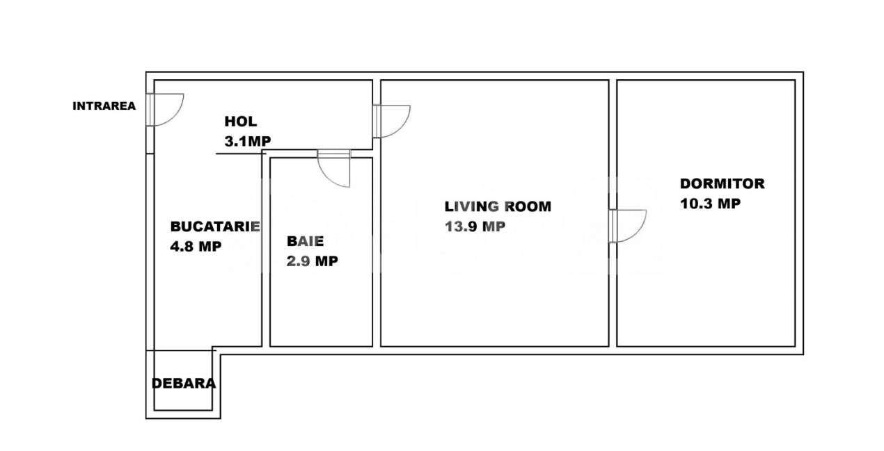 Apartament modern de vanzare 2 camere Pensiunea Korona Mihai viteazul — fotografia 3