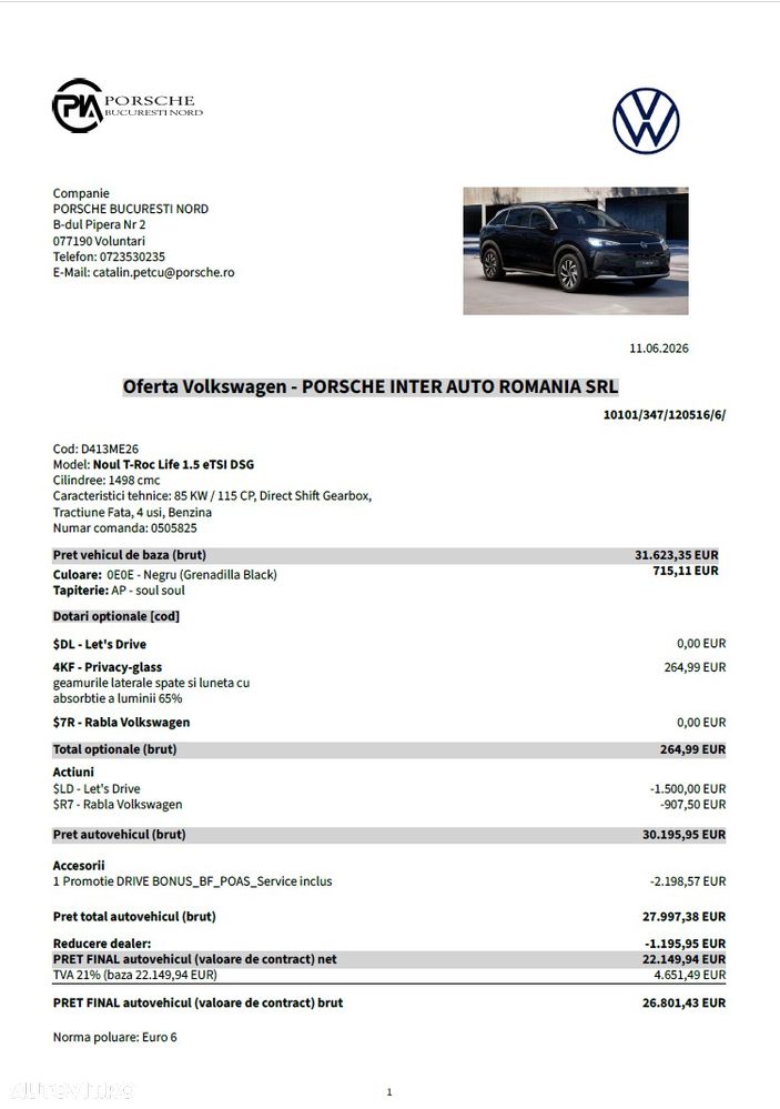 Volkswagen T-Roc 1.5 TSI DSG Life - 10