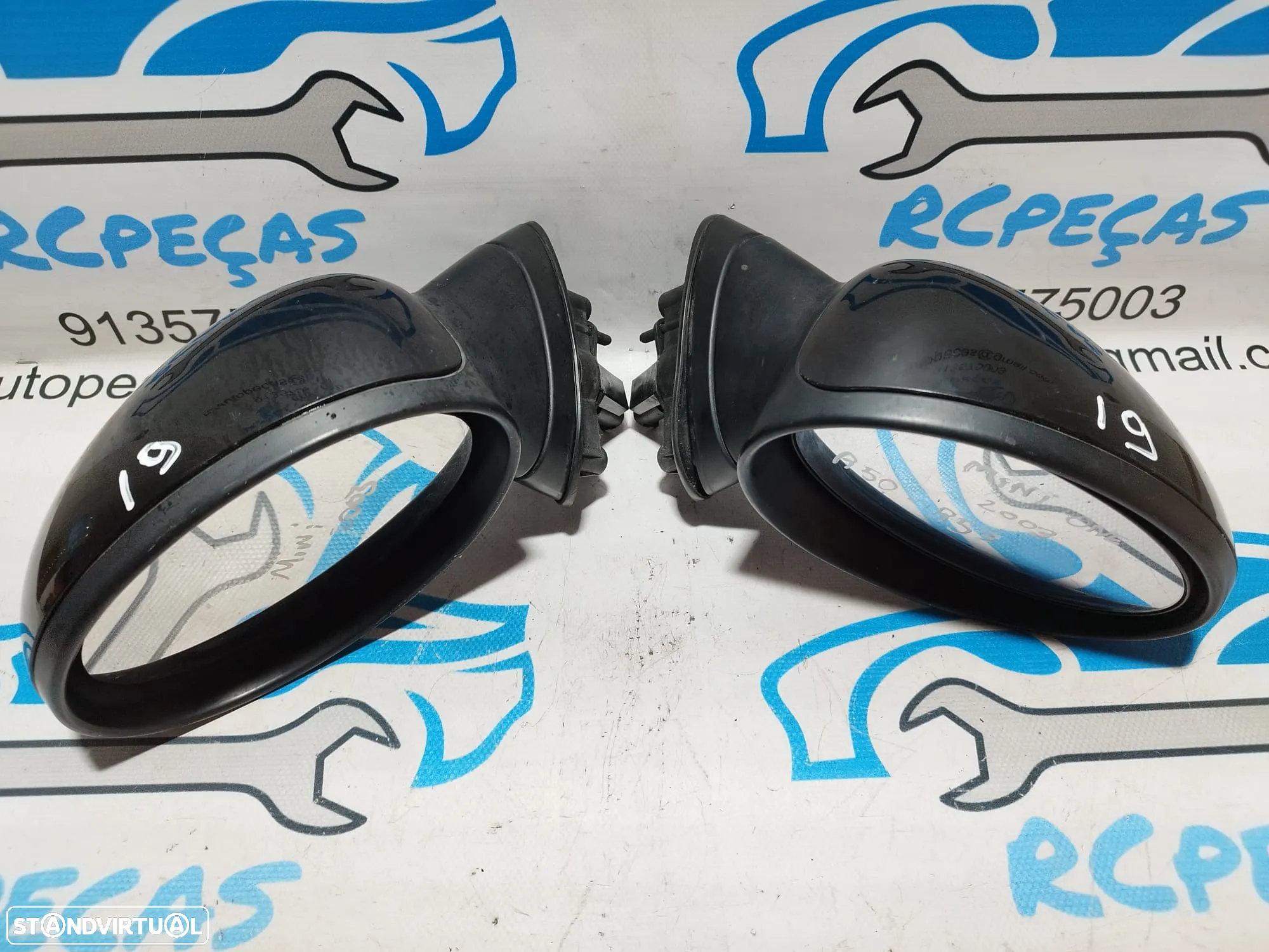 .ESPELHO RETROVISOR ESQUERDO DIREITO MINI COOPER R53 51167192469 7192469 51167192470 7192470 R50 R52 CABRIO ELETRICO AQUECIDO ESPELHOS RETROVISORES - 4