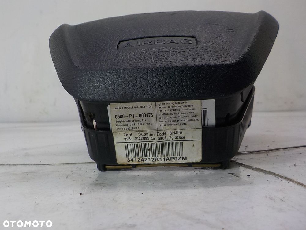 FORD FIESTA MK7 VII PODUSZKA KIEROWCY AIR BAG SYRACUSE - 9