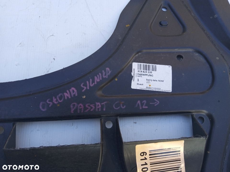 OSŁONA POD SILNIK VW PASSAT CC B6 B7 ORYGINAŁ 3C8825235 - 2