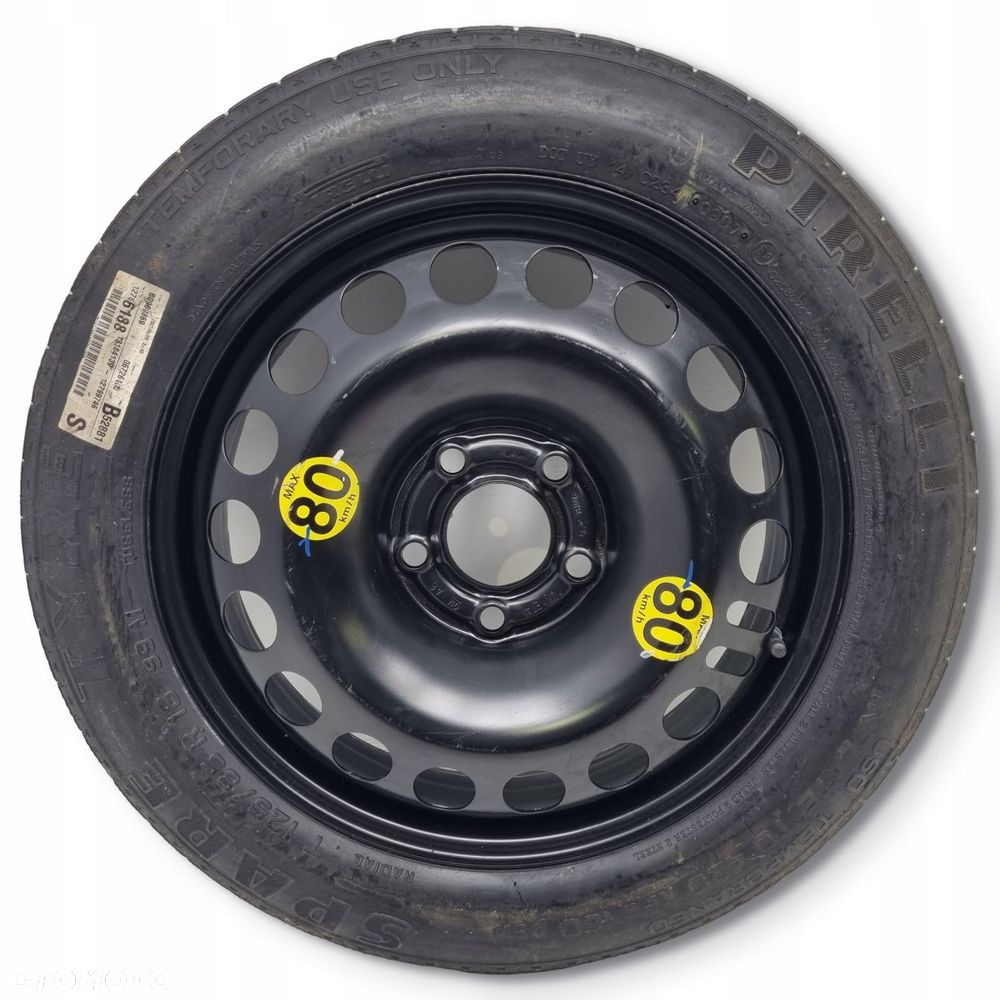 KOŁO DOJAZDOWE ZAPASOWE Opel Signum Vectra Astra H 125/85 R16 2160132 5x110 - 1
